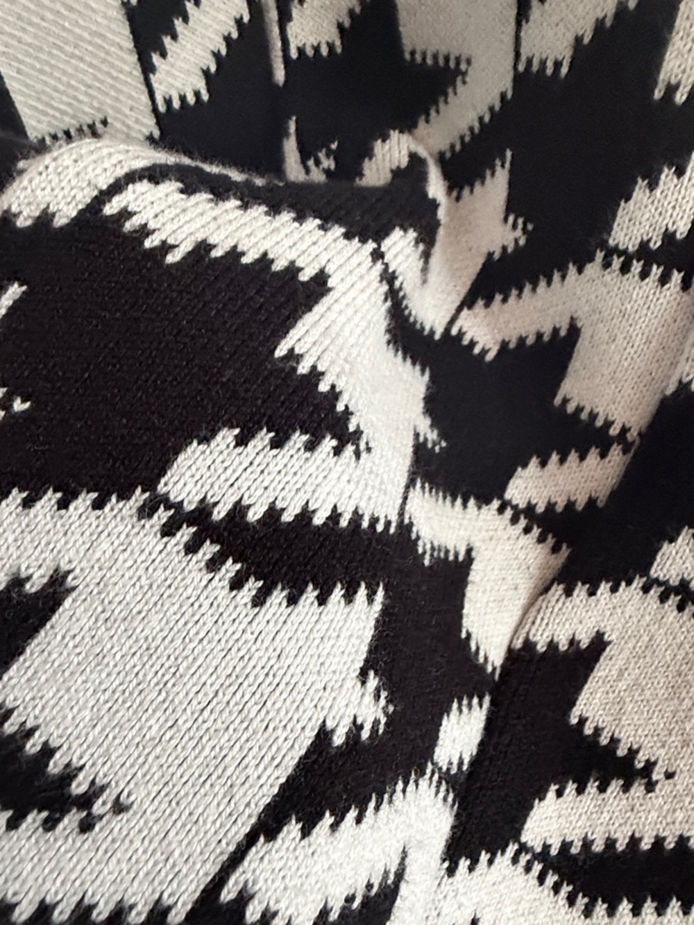 White House Black Market Black & White Houndstooth Double-Breasted Blazer Small - Picture 4 of 8